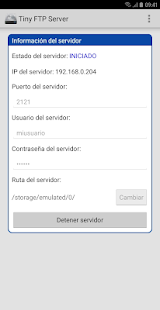 Vista previa de la aplicación