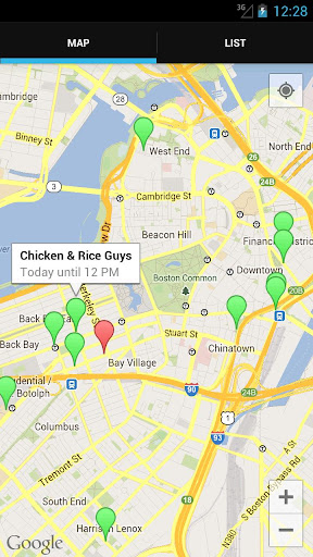 Android application Street Food Boston screenshort