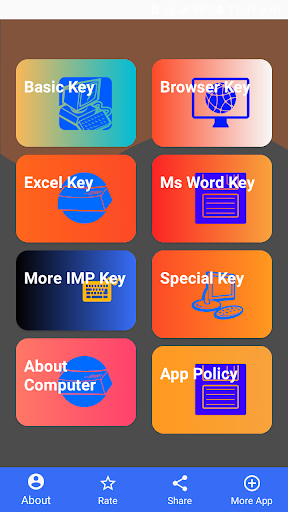 Android application Keyboard Master - Shortcut screenshort