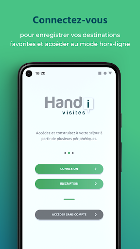 Android application Handivisites screenshort