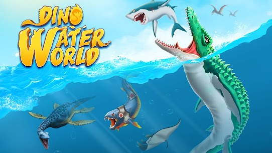 لعبة Jurassic Dino Water World مهكرة للاندرويد 1