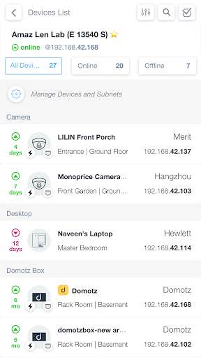 Domotz Pro: Network Monitoring Screen 3