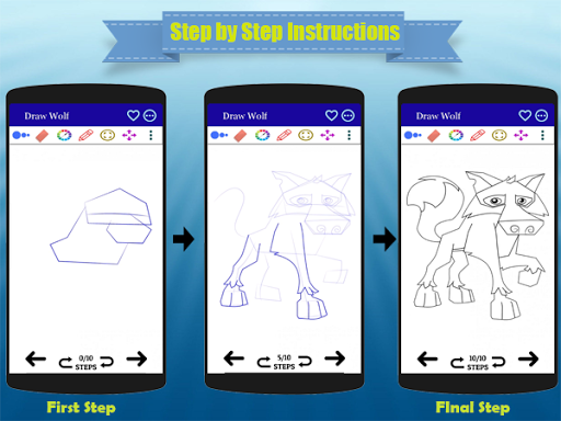 How to Draw Wolf Step by Step Screenshot 3 - AppWisp.com