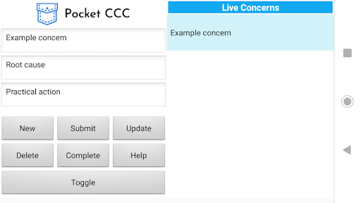 Android application Pocket CCC screenshort