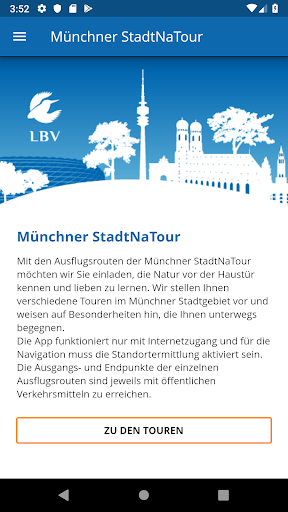 Android application LBV StadtNaTour München screenshort