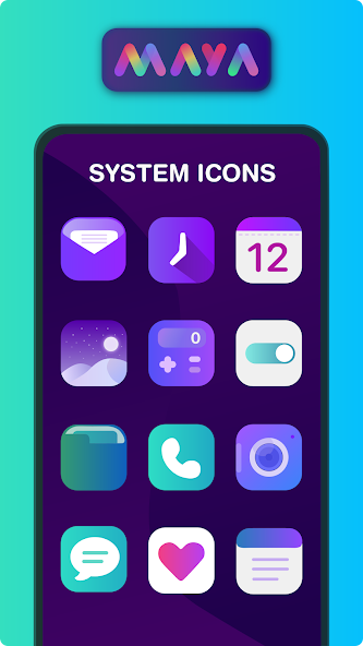 Maya Icon Pack 1.3.8 APK + Mod (Unlimited money) untuk android