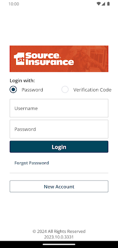 Android application 1st Source Insurance screenshort