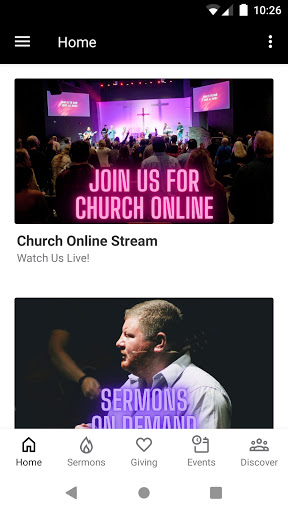 Android application Crossing Church Ministries screenshort