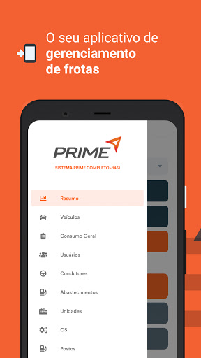 Android application Prime Frotas screenshort
