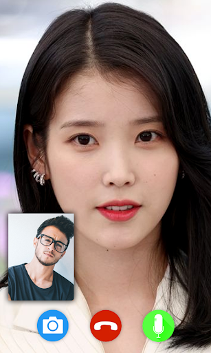 Android application IU Fake Video Call & Chat screenshort