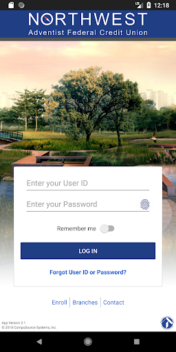 Android application Northwest Adventist FCU screenshort