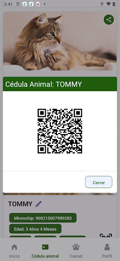 Cedula Animal Screen 3