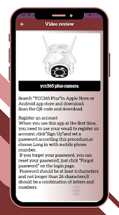 ycc365 plus camera Guide