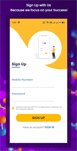Android application mNEET screenshort