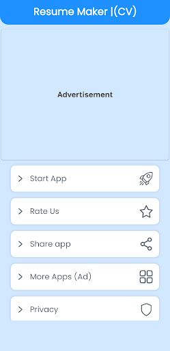 Android application Resume Maker - ( CV Maker ) screenshort