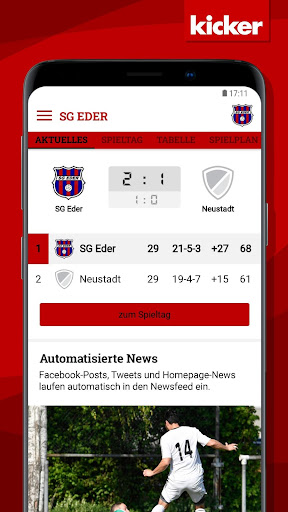 Android application SG Eder screenshort