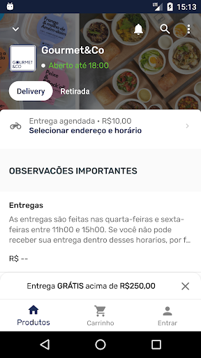 Android application Gourmet&Co screenshort