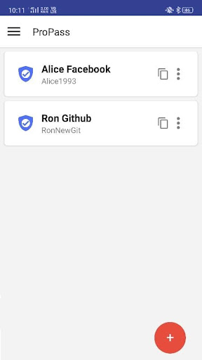 Android application ProPass - Your Offline Passwor screenshort
