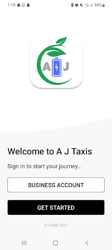 Android application A & J Taxis screenshort