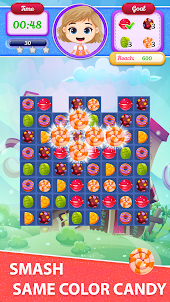 糖果樂園拼圖：配對遊戲