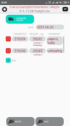 Burned out Fuel Calculator from Rate Weight