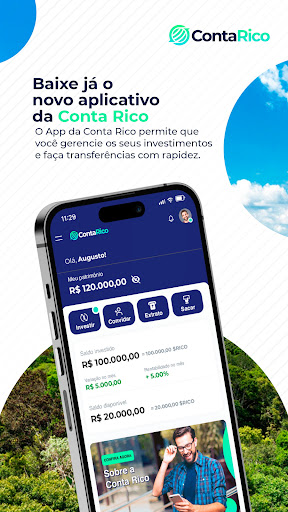 Android application Conta Rico: O futuro é digital screenshort