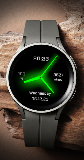 EY07 Green Glow Watchface screenshot 1