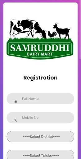 Android application Samruddhi Dairy Mart (LinearA) screenshort