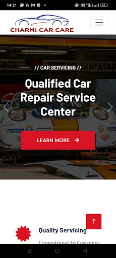 Android application Charmi Car Care screenshort