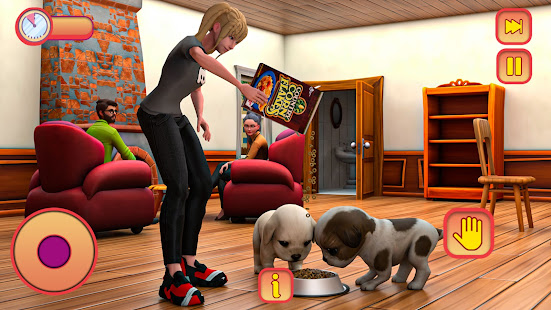 Virtual Dog Simulator Games-Cute puppy Pet Daycare Varies with device APK screenshots 6