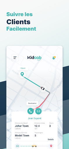Android application Kidcab Driver screenshort