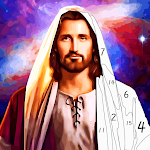 Cover Image of Скачать Jesus Coloring Book - Bible&Jesus Paint by Number 1.6 APK
