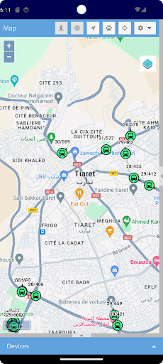 Android application Tiaret Bus screenshort