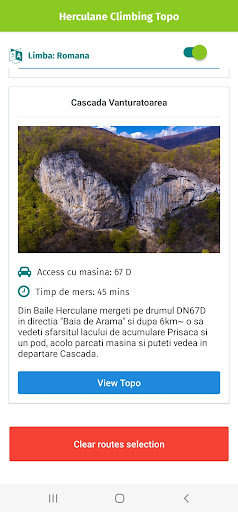 Herculane Climbing Topo Screen 3