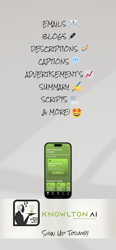 Android application Knowlton AI screenshort