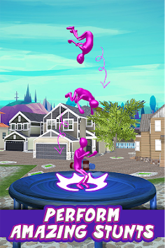 Flip Jump Trampoline Stunt man - Screenshot 2