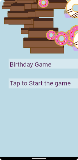 Android application Birthday Game screenshort