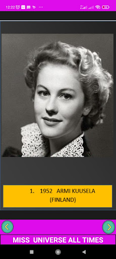 Android application Miss Universe screenshort