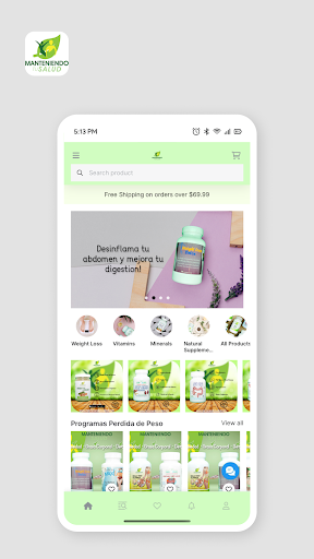 Android application Manteniendo Tu Salud screenshort