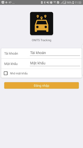 Android application Định vị trực tuyến ONITS screenshort