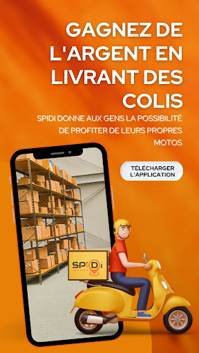 Android application SPIDi Livreur screenshort