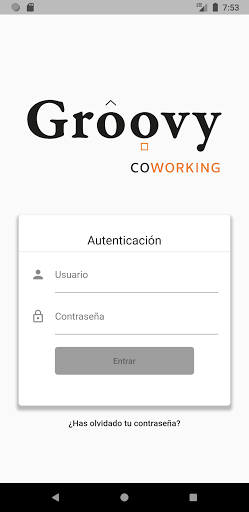 Android application Groovy Coworking screenshort