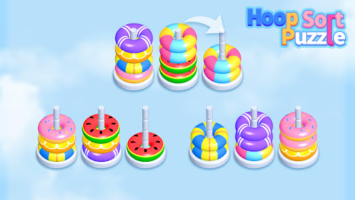 Hoop Sort Puzzle: Color Stack apkpoly screenshots 15