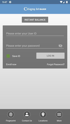 Citizens 1st Bank Screen 2