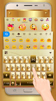 screenshot of keyboard - Gold Galaxy S7 Edge