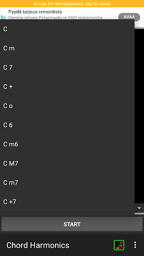 Android application Sing Chord Harmonics screenshort