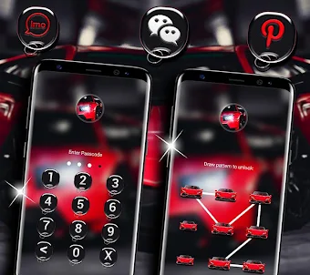 Red Car Launcher Theme