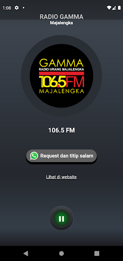 Android application Radio Gamma FM Majalengka screenshort