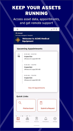 Android application ServiceMax Engage screenshort