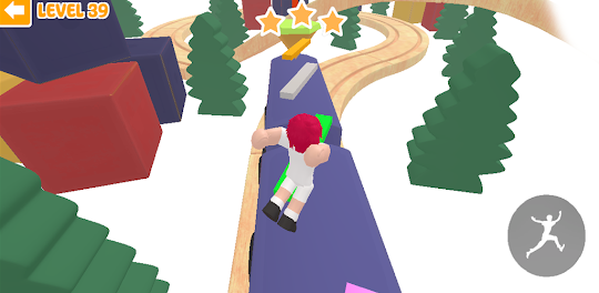 parkour at toy train obby